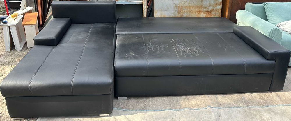 Canapea Extensibila tip Coltar 2,90 m; Pat cu Saltea 240x160 cm