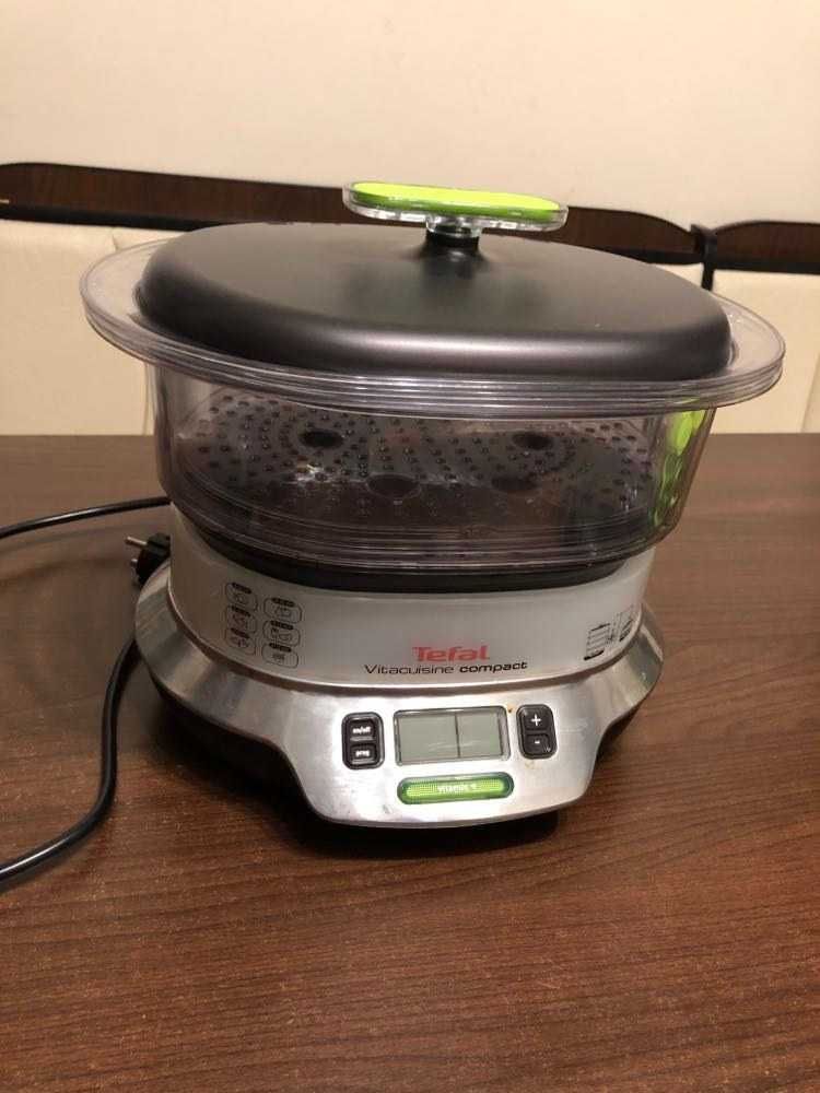 Aparat de gatit cu aburi Tefal VitaCuisine VS4003, 1800W, 3 cosuri