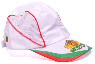 спортни шапки бяло зелено червено,шалчета българия и на футболни отбор
