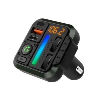 FM Bluetooth Предавател с QC3.0 & PD 20W