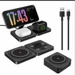 3-1 incarcator wireless pentru telefon casti si ceas