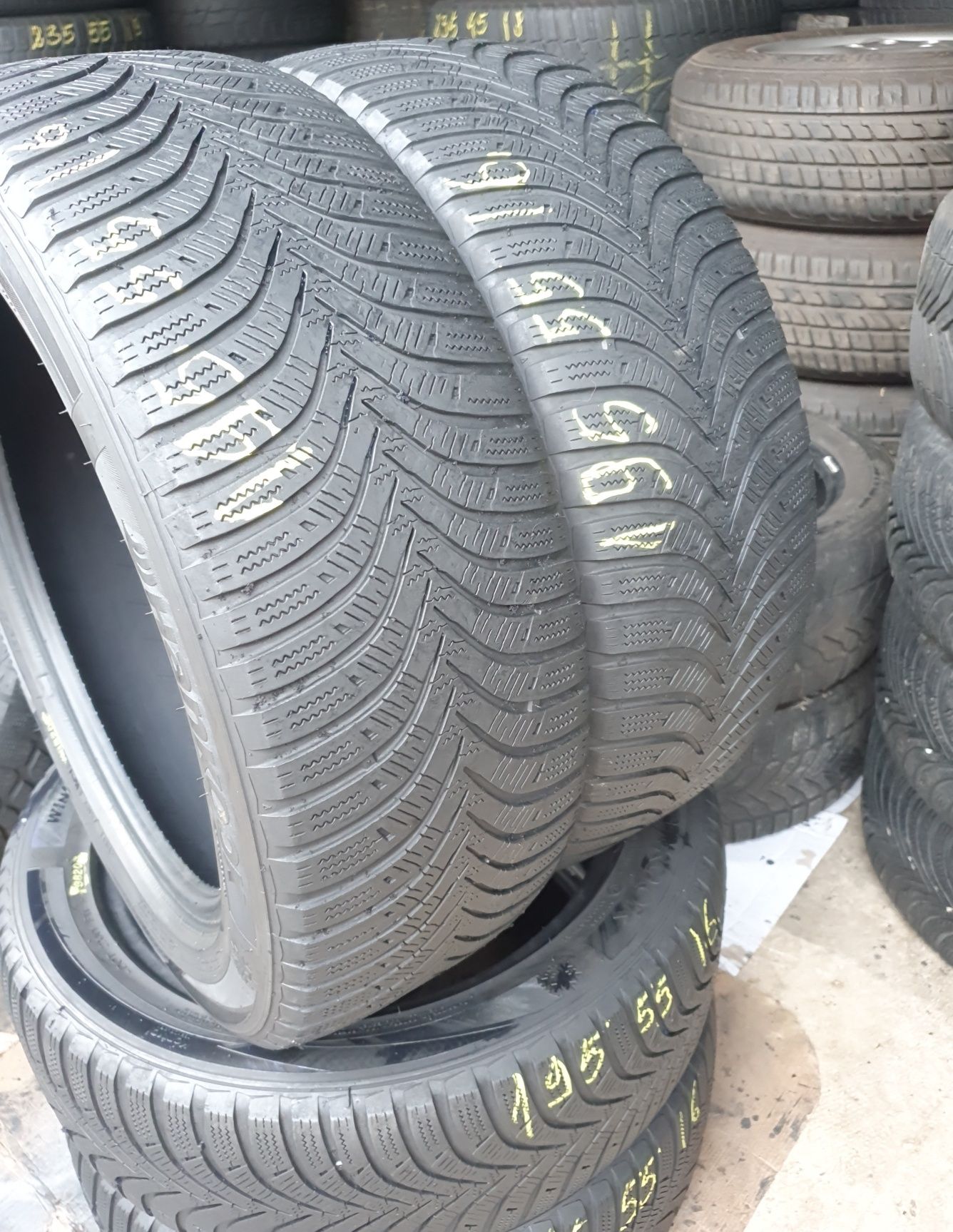 4 Anvelope Hankook 195 55 R16 M/S  impecabile DOT 3820.