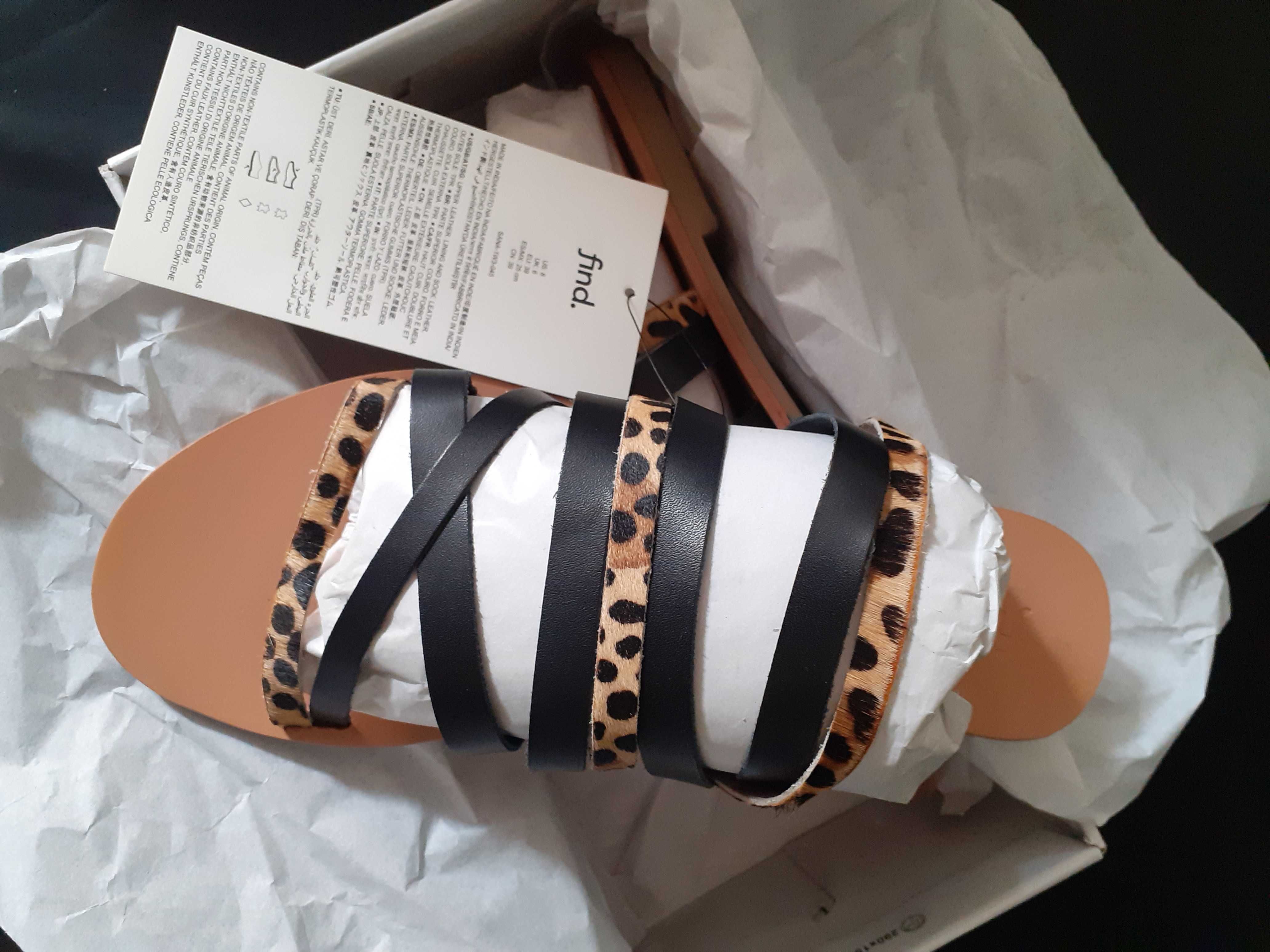 Sandale dama marimile 39 (25.5 si 26 cm) NOI in cutie cu etichete