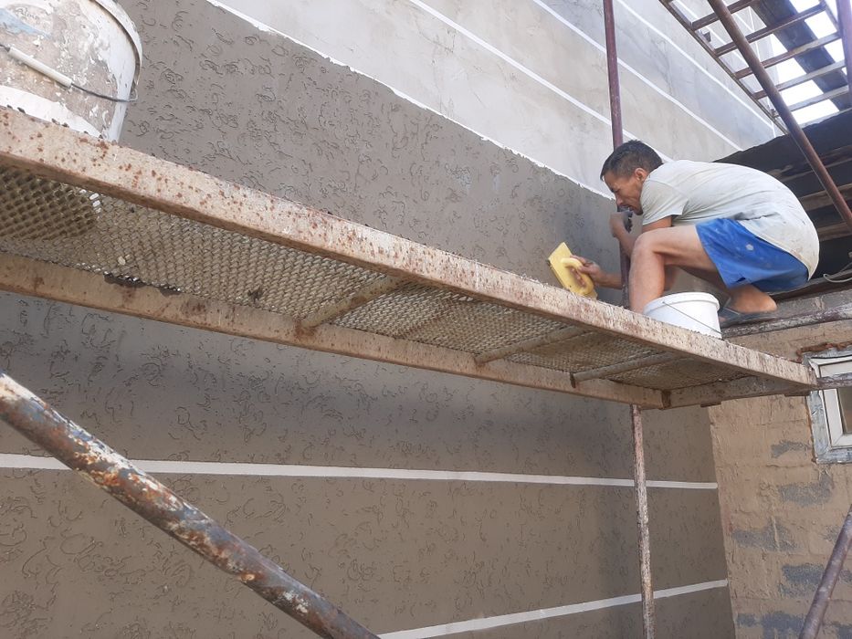 Фасадные работы дождик байраммикс караед утепление клей сетка пакраска