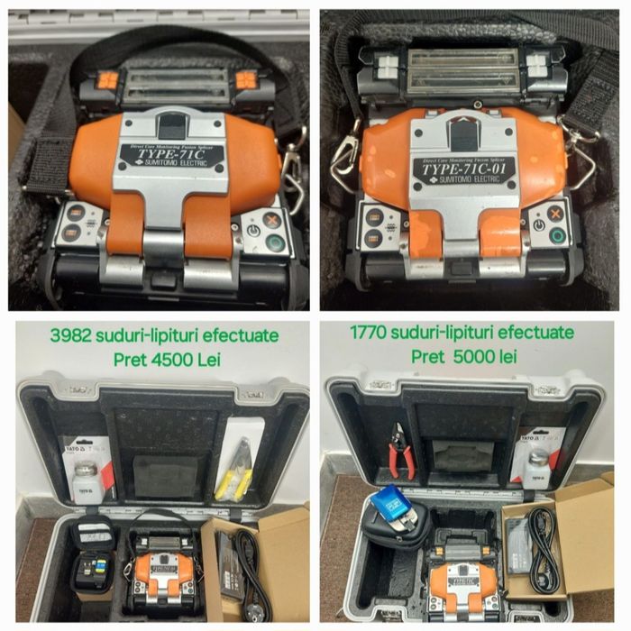 Sumitomo 71c splicing machine fiber optic aparat sudat fibra optica