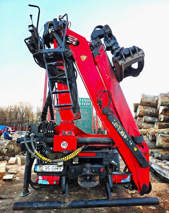 Camion Forestier 6X4 , Remorca 3 Axe , Macara Epsilon 120