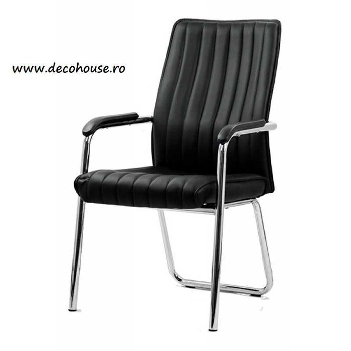 Scaun Vizitator Conferinta din Piele 4 culori DHR614 LIVRARE GRATUITA!