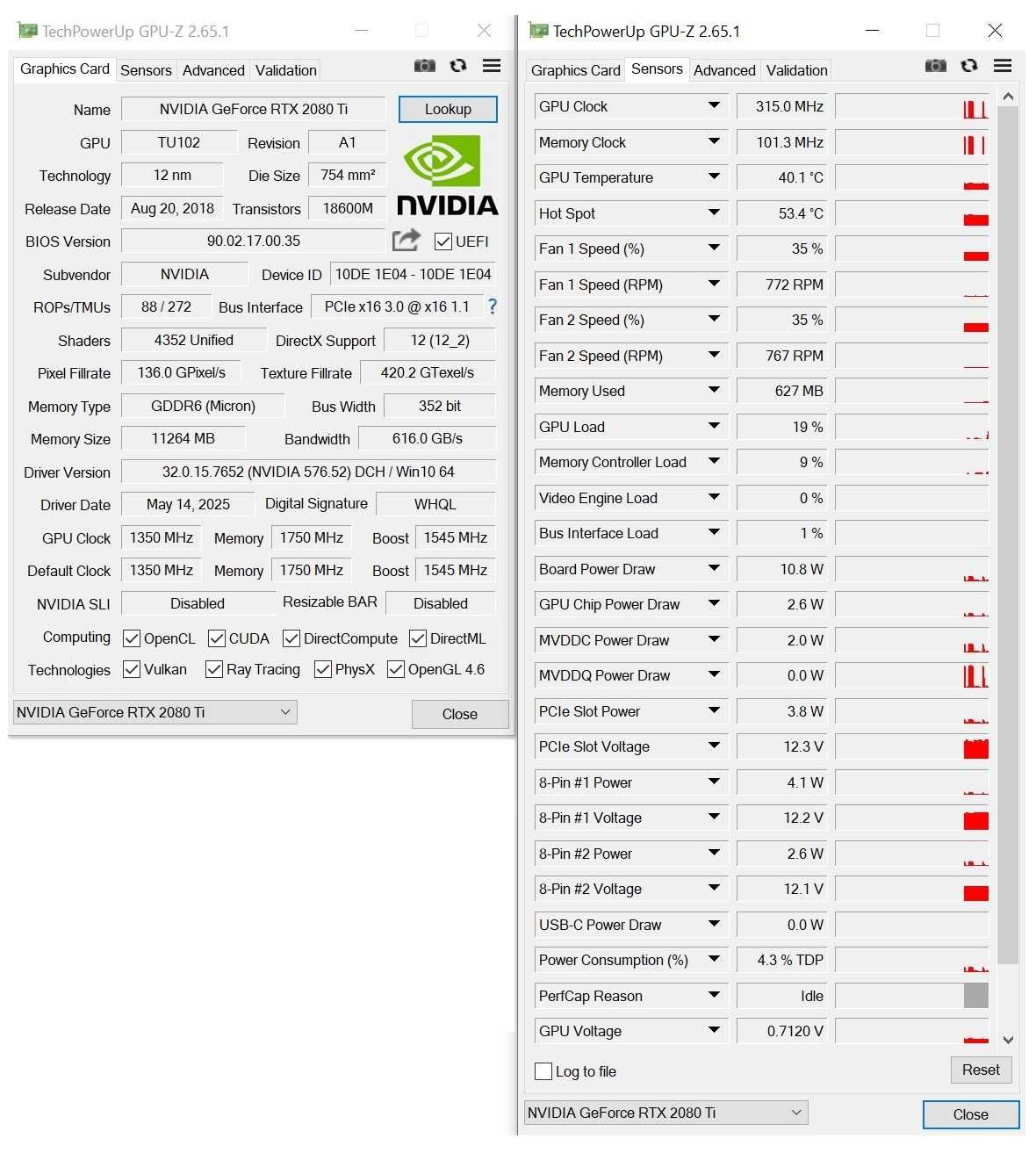 Видео карта GPU Palit RTX 2080 Ti GamingPro OC 11GB GDDR6 352bit