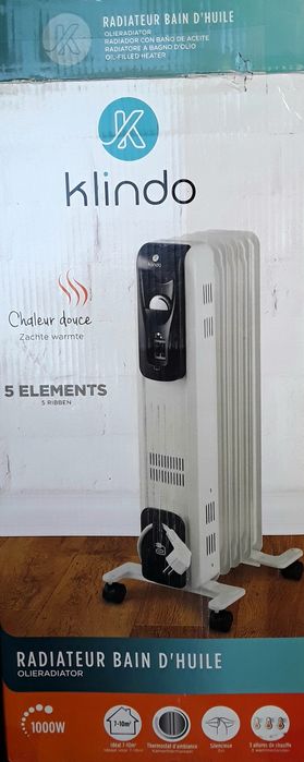 Calorifer electric cu ulei KLINDO 5 Elementi 1000 W NOU - 150 Lei