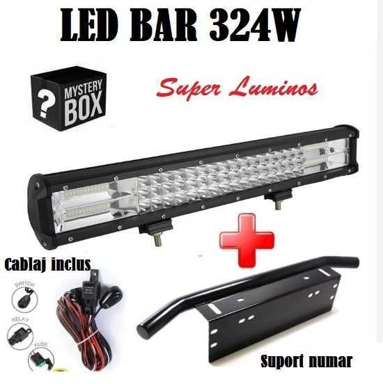 Pachet led bar + Kit cablaj + prindere numar + CADOU si TRANSPORT 0