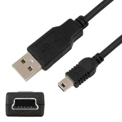 Кабел USB 2.0 към Mini USB 5пина 1,5м качествен кабел