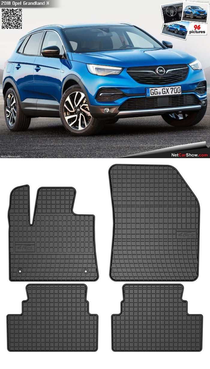 Гумени стелки Frogum съвместими с Opel Grandland X 2017+