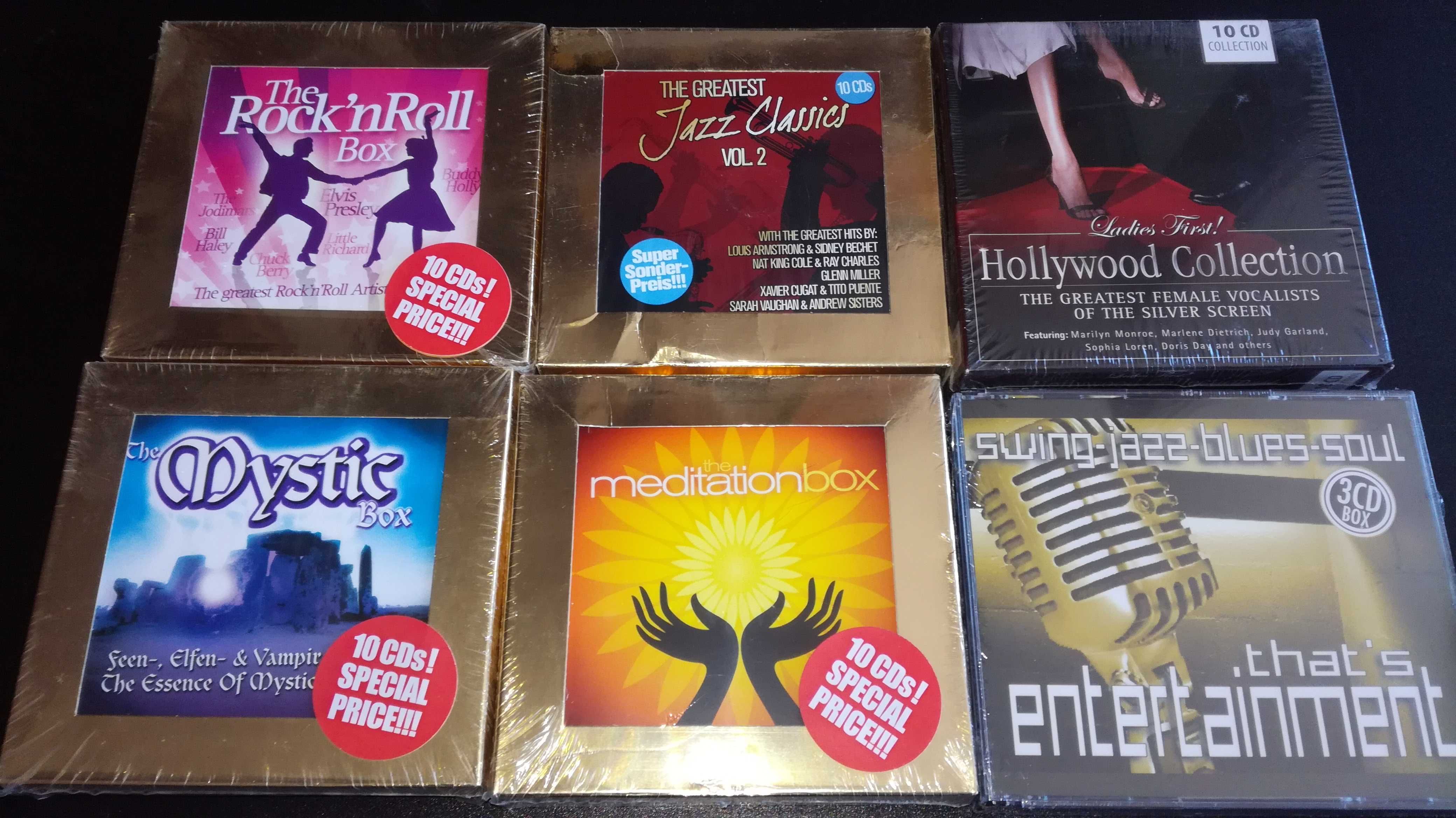 CD - Rock'n'Roll/ Jazz/ Hollywood/ The Mystic/ Meditation - Box 10 CD