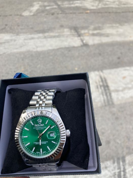 Rolex Date Just green