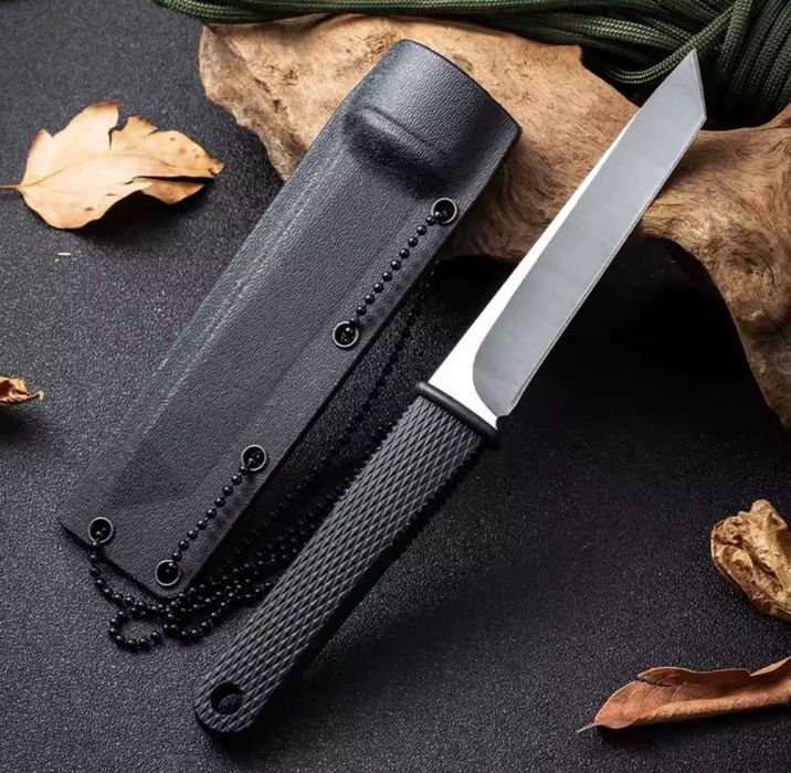 Cuțit cu lănțișor portabil din oțel inoxidabil cu teacă