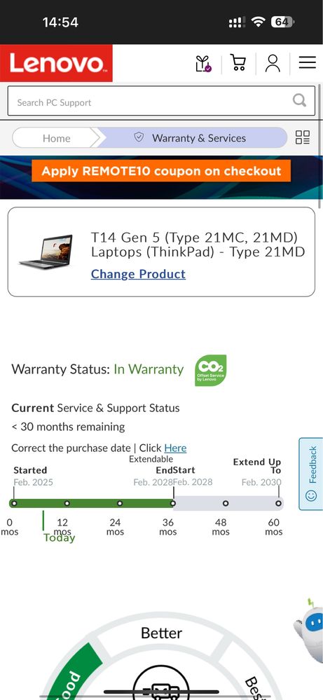 14'FHD+IPS Touch/Ryzen 7 Pro-8840u/Thinkpad T14 Gen5/32GB DDR5/512GB
