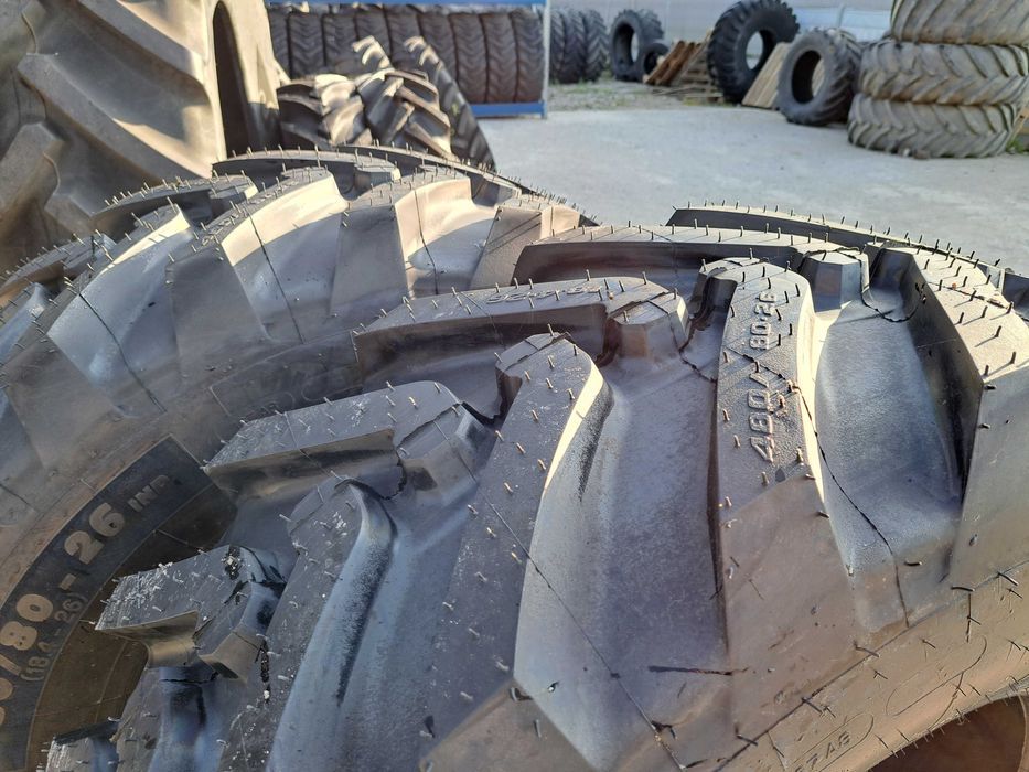 Cauciucuri noi 480/80-26 marca MICHELIN anvelope 18.4-26 BULDO spate