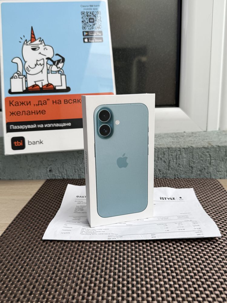 НОВ!24М ГАР /*ЛИЗИНГ*/ iPhone 16 128Gb Teal Айфон Гаранция