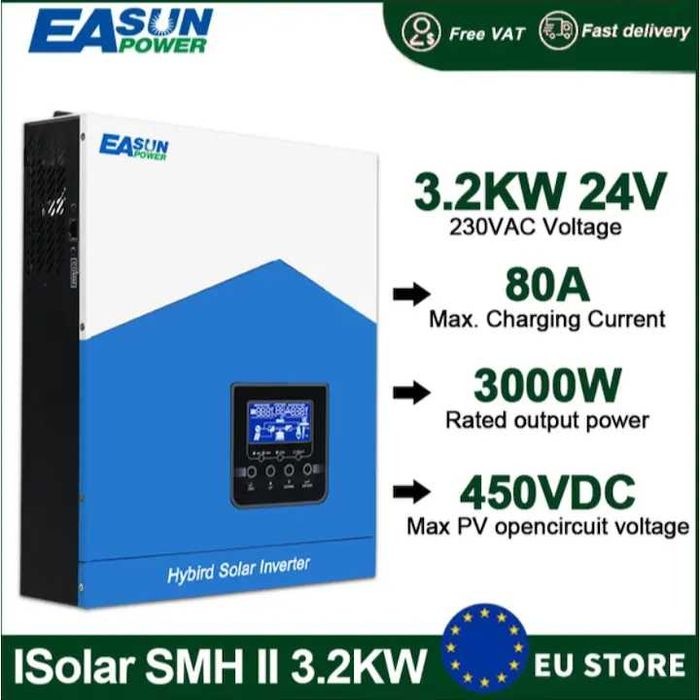 Хибриден соларен Инвертор EaSun 3200VA