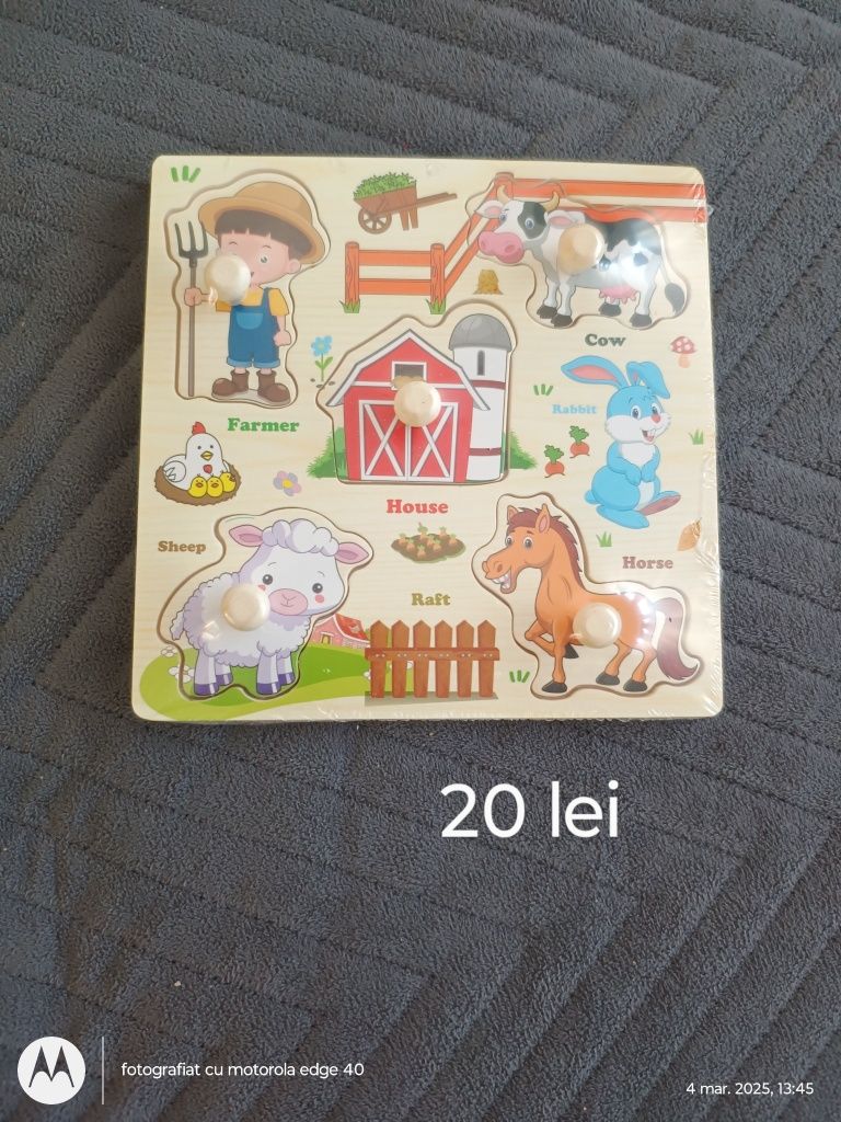 Puzzle lemn pentru copii