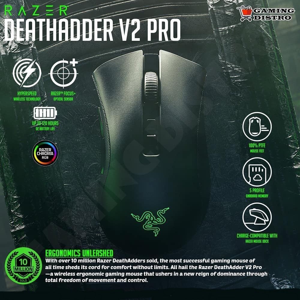 RAZER Deathadder V2 PRO Wireless Беспроводная мышка/мышь (1шт)