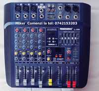 Mixer audio pro Themeseng V2 pentru formatie si DJ cu bluetoot USB