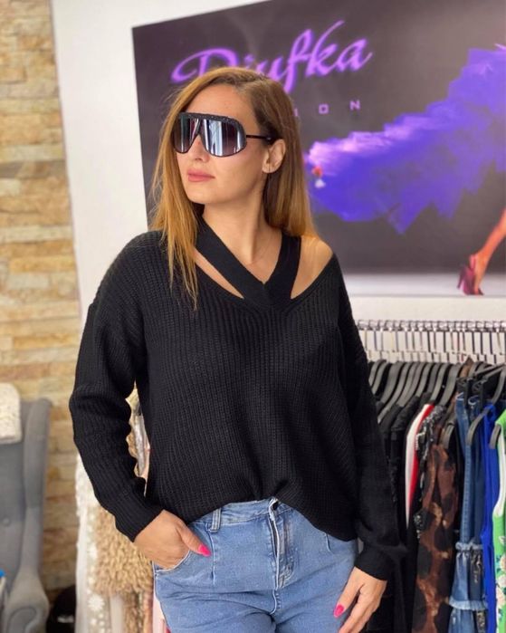 Пуловер - свободен силует