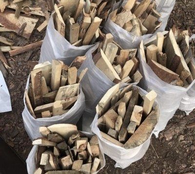 Дрова в мешках сухие