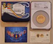 Medalie cupru Steaua Bucuresti, campioana Europei gradata NGC PF 69