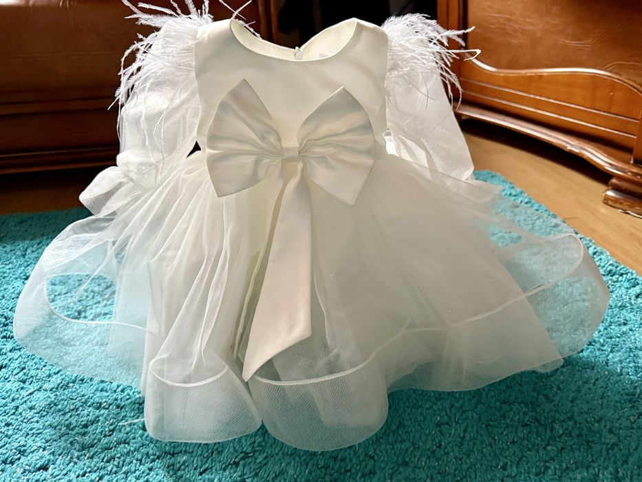 Rochie fetita Juveline Petite Coquette - botez - marime : 74