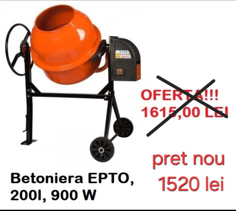 Betoniera Epto 200l 900w