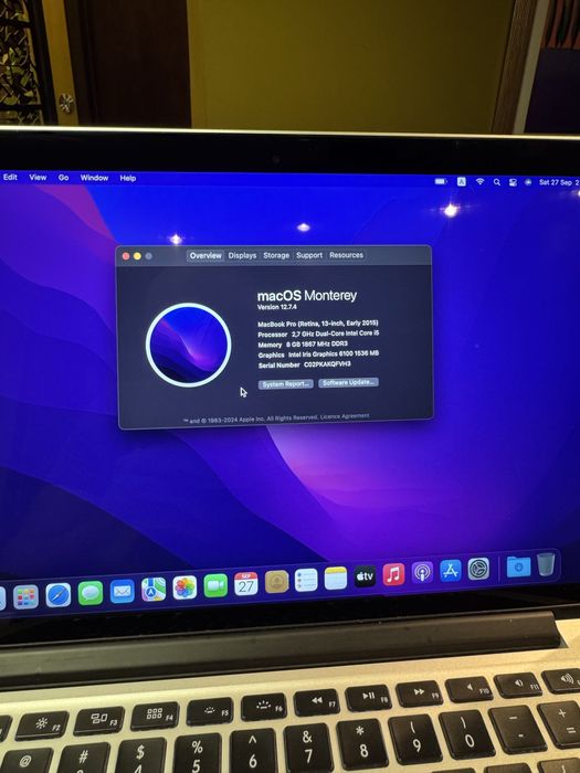 MacBook Pro 13” (Early 2015, Retina дисплей)