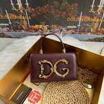 Geanta Dolce Gabbana Girls Mini 18 bordo cm, Premium