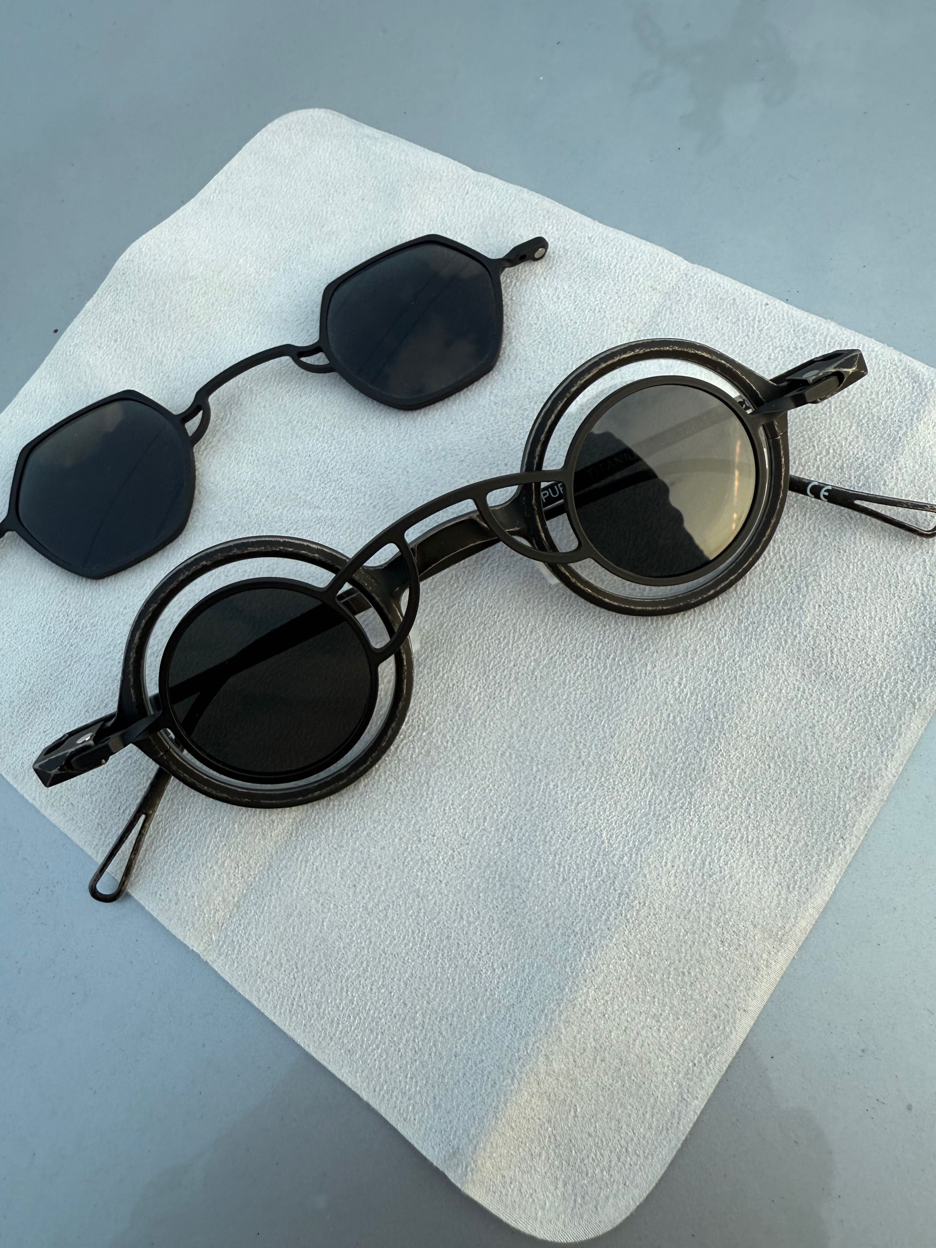 Ochelari Vedere Soare Rotund Clip Magnet