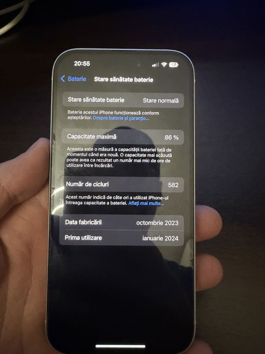 Vand iphone 15 impecabil garantie 2026