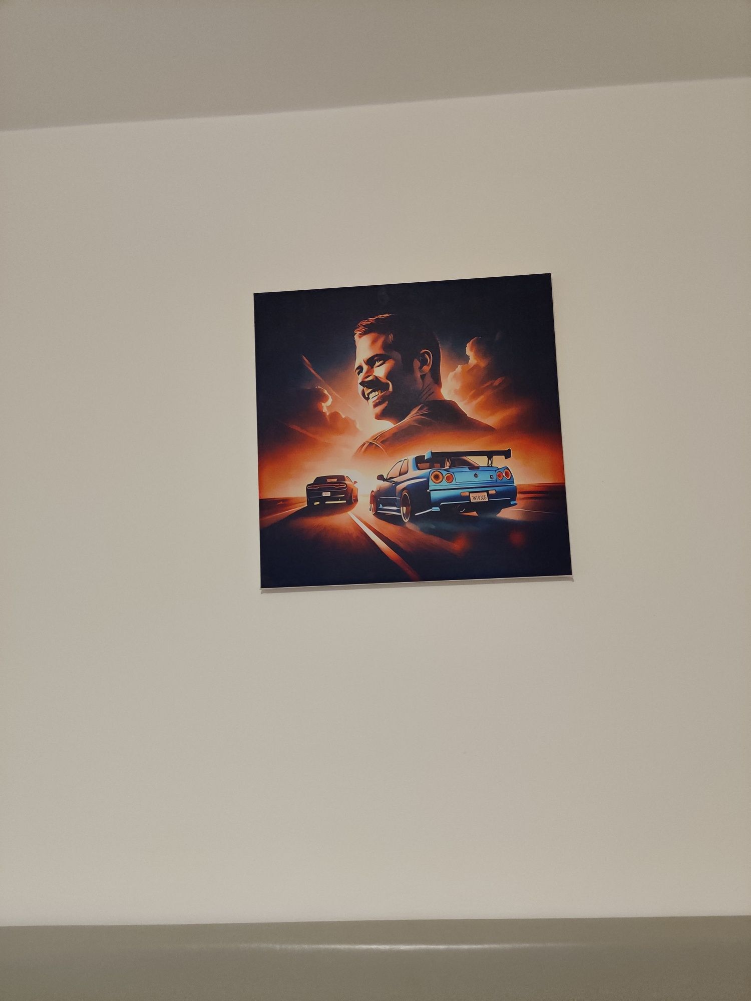 Tablou Canvas "Fast & Furious" - Tribut Paul Walker – 50x50 cm