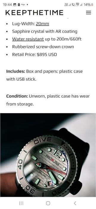 Red 8 diver automatic okazie