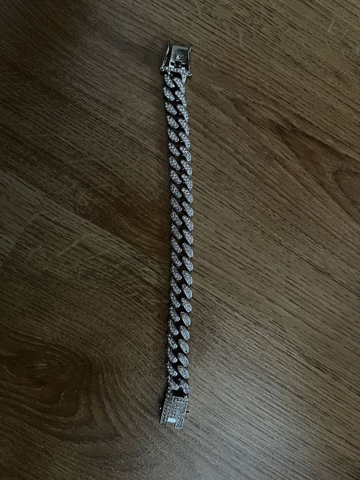 bratara cuban argintie