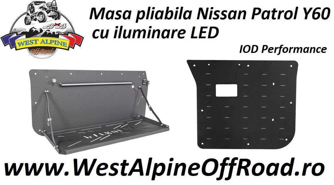 Masa Nissan Patrol Y60 - Usa spate plianta - OFF ROAD - Iluminata LED