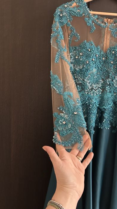 Rochie superba turcoaz