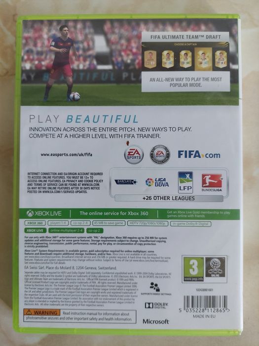 [Xbox360] Vând jocul Fifa 16 original pentru Xbox 360 //poze reale