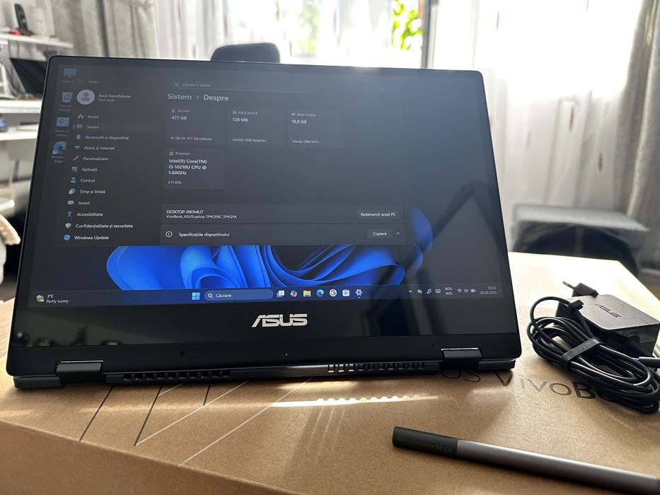 Laptop 2in1 ASUS VivoBook Flip Core i5-10210 Full HD  16GB, 512GB SSD
