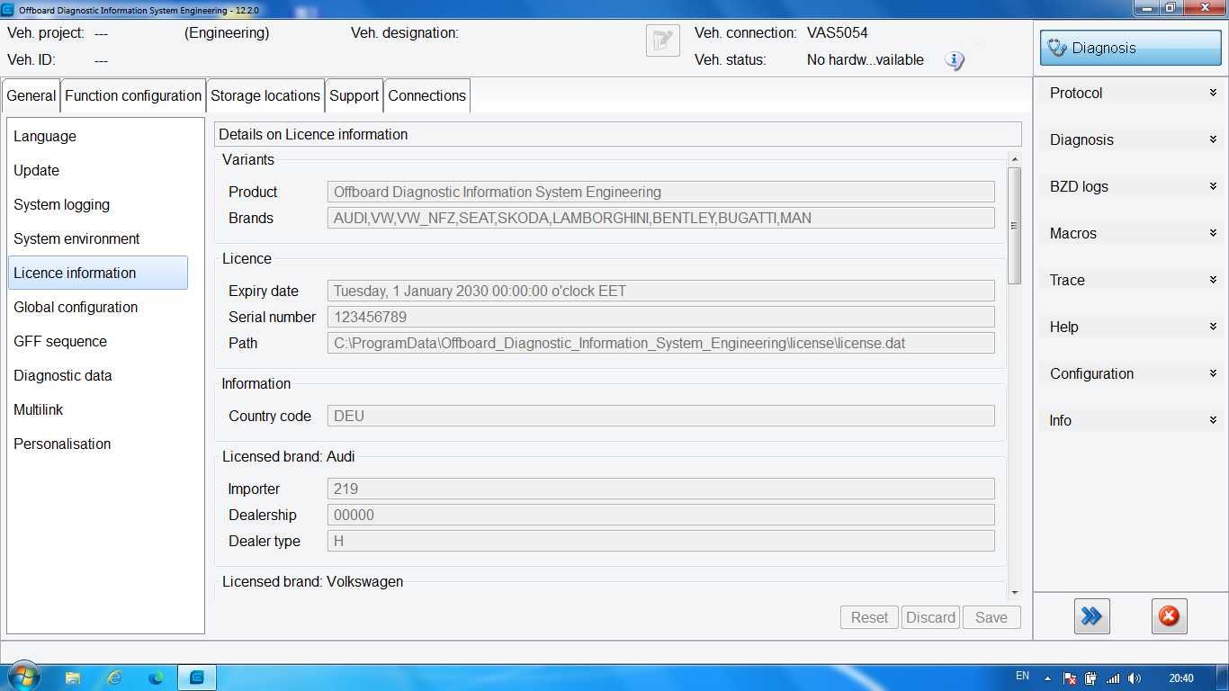 ODIS Service Engineering Flashdata 2025 - VAS 5054 VW Audi Skoda Seat