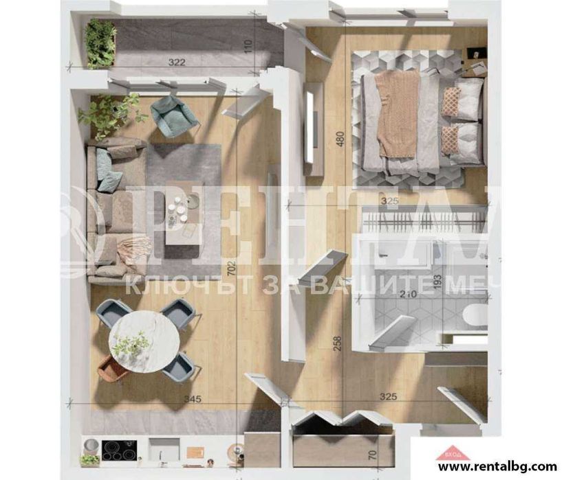 Продава се Двустаен апартамент в Пловдив, Център - 74 кв.м за 1188 €/кв.м - Снимка #2