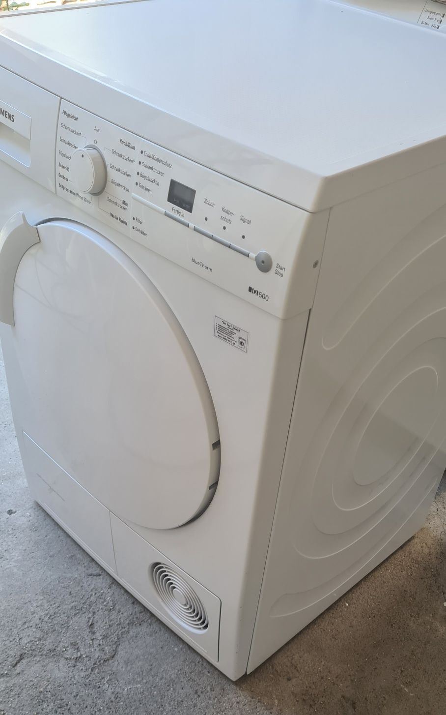 Сушилня с термопомпа Siemens iQ500  7кг/А+++