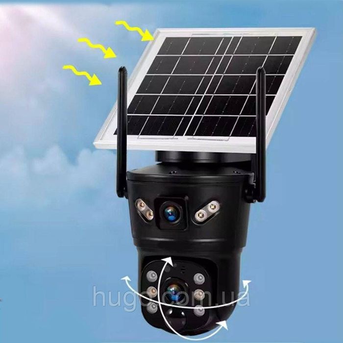 4G sim kartali quyosh panel kamera PTZ smart 360 kamera solar camera