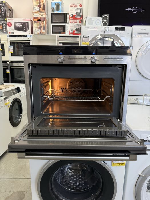 Комбинирана вградена микровълнова фурна Siemens