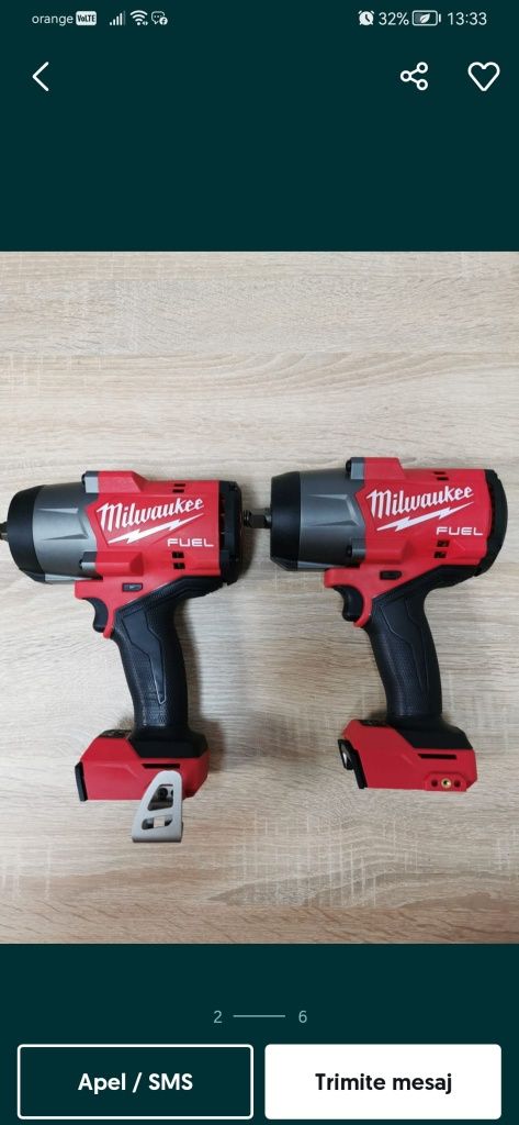 Impacturi cu cap patrat milwaukee m18