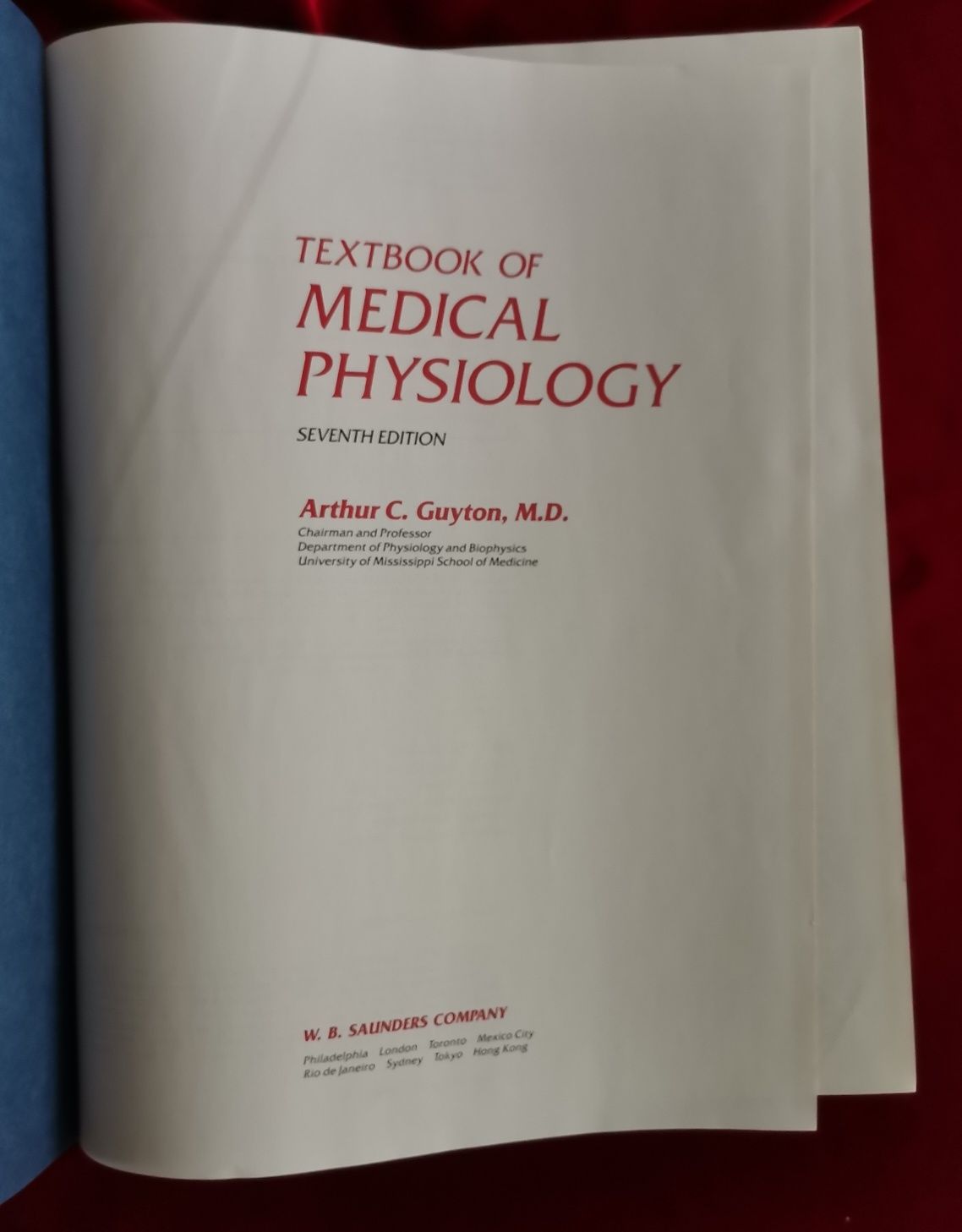 Arthur C. Guyton 1986 Textbook of Medical Physiology