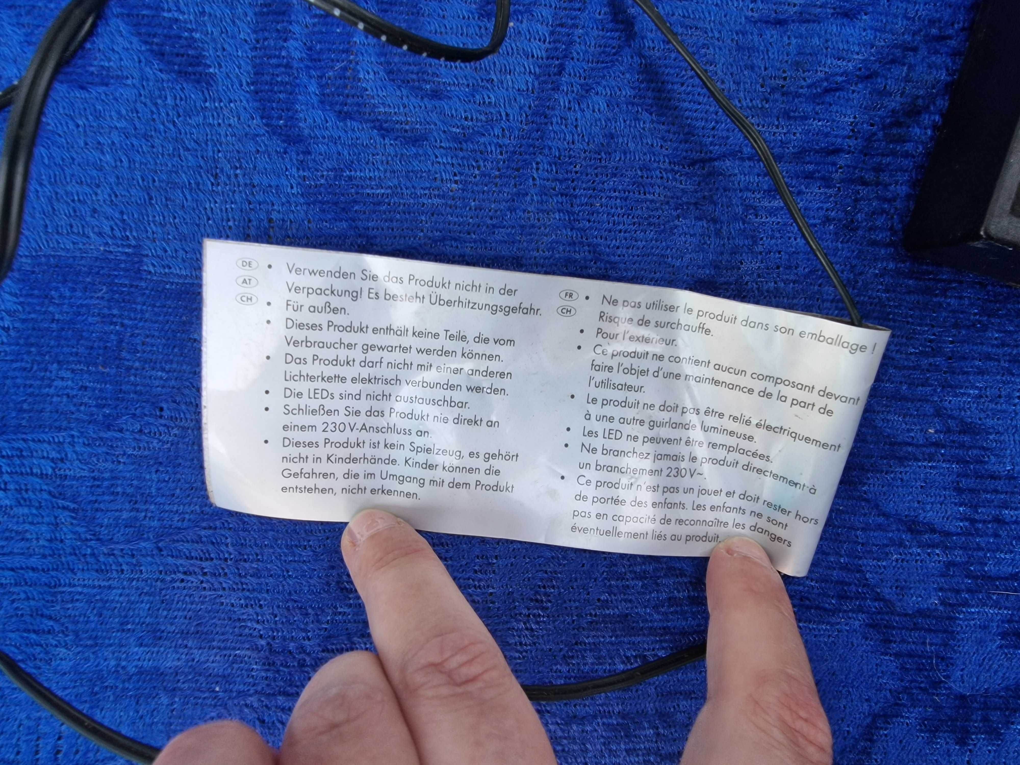 Instalatie luminoasa tip Ghirlanda liniara, 2 m, cu 10 becuri Ovale
